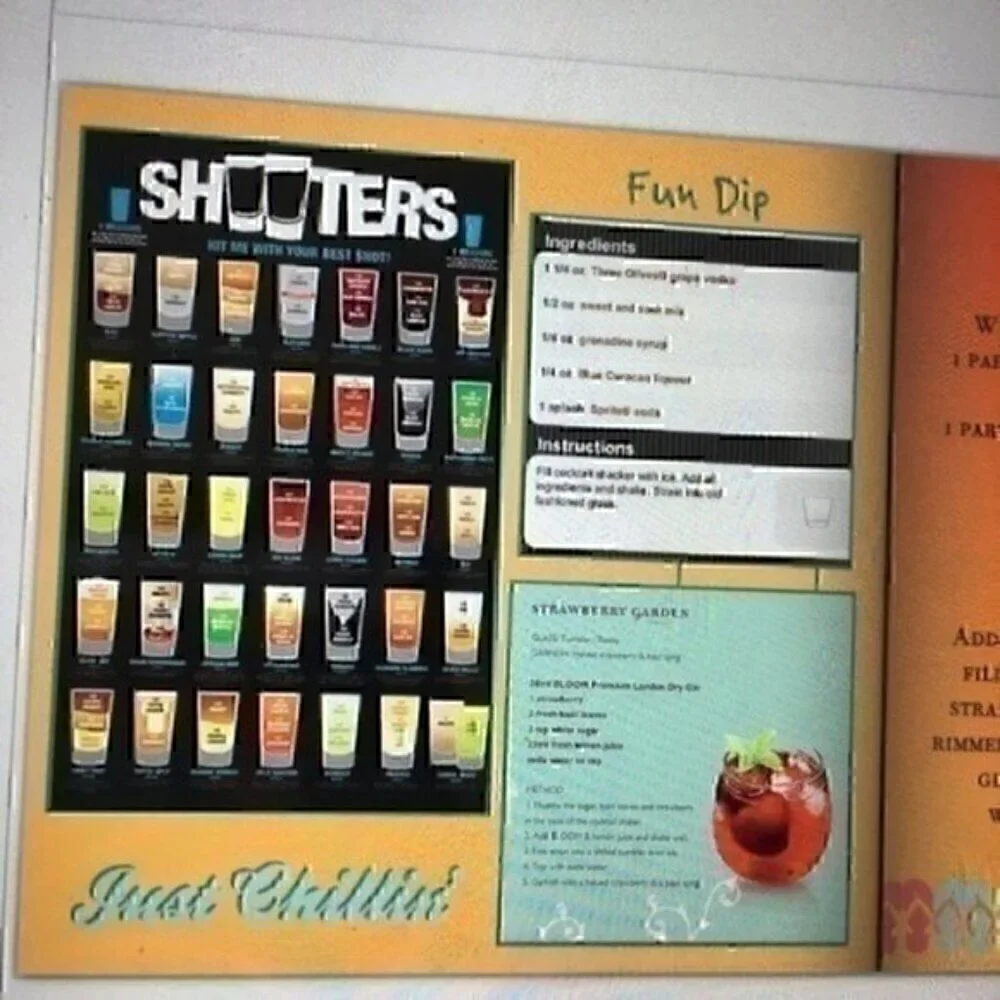 8x8 hardcover Adult Beverage Book